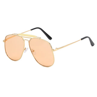 Crystal Luxe Aviators' Sunglasses