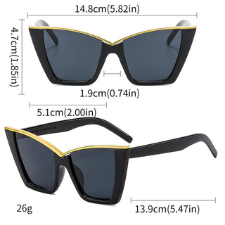Lunettes de soleil œil-de-chat surdimensionnées Regal Edge