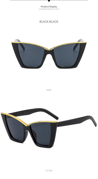 Lunettes de soleil œil-de-chat surdimensionnées Regal Edge