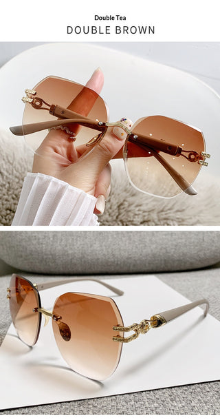Lunettes de soleil chic sans monture