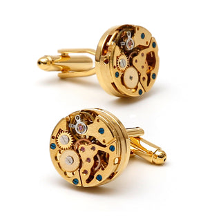 Gold Mechanical Cufflinks