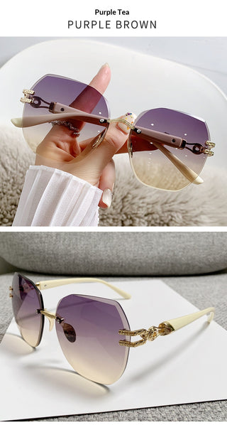 Lunettes de soleil chic sans monture
