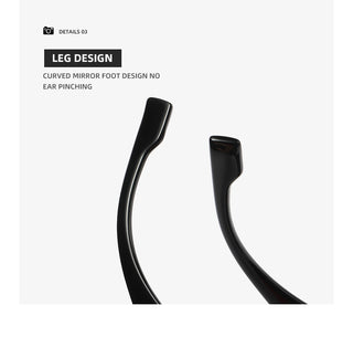 Lunettes de soleil à monture noire et verres gris