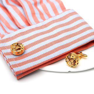 Gold Mechanical Cufflinks
