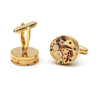 Gold Mechanical Cufflinks