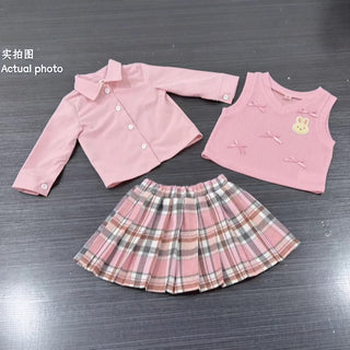 Pink Teddy Charm Set