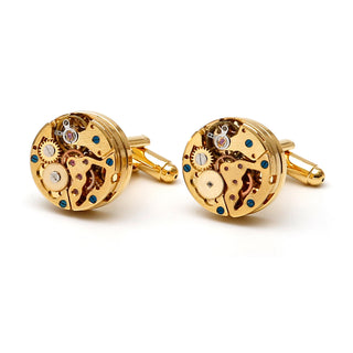 Gold Mechanical Cufflinks