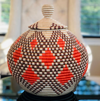 HANDWOVEN SISAL PEACE BASKET image 2