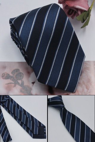 Navy Royale Stripe Tie