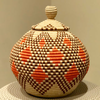 HANDWOVEN SISAL PEACE BASKET image 0