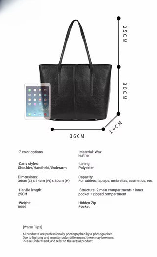 Stylish Tote Handbag (Black)
