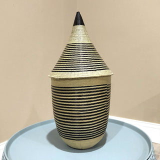 HANDWOVEN SISAL PEACE BASKET image 0