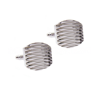 Silver Cascade Cufflinks