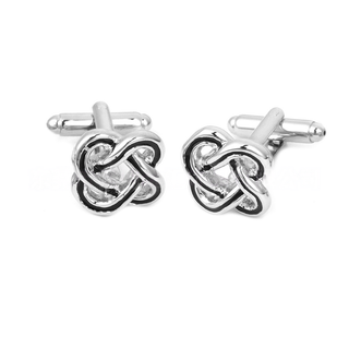 Silver knot cufflinks