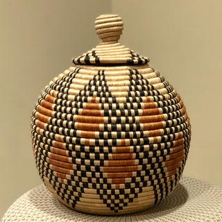 HANDWOVEN SISAL PEACE BASKET image 0