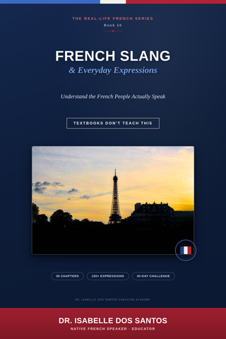 French Slang and Everyday Expressions eBook by Dr. Isabelle Dos Santos, featuring 100+ real-life French expressions and everyday slang