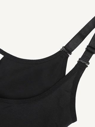 U-shaped Front Zipper Lace Shapewear