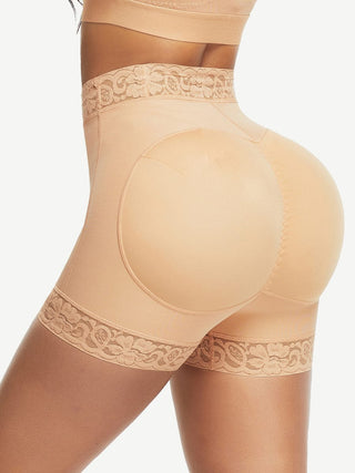 High Waist Lace Butt Enhancer Panty Curve