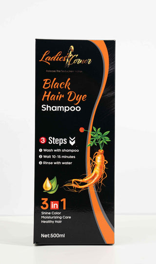 Shampooing colorant noir – Formule 3-en-1 (500 ml)