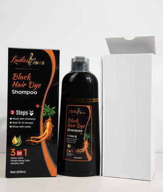 Shampooing colorant noir – Formule 3-en-1 (500 ml)