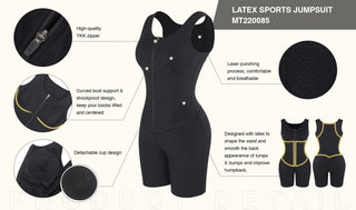 Rubber Fitness Sportswear Shapewear