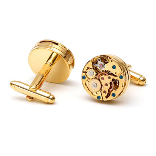 Gold Mechanical Cufflinks