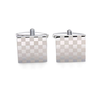 checkered cufflinks