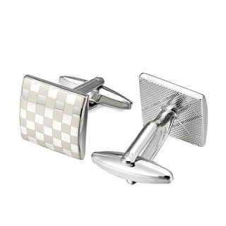 checkered cufflinks