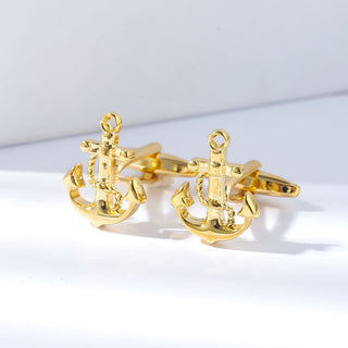 Golden Anchor Cufflinks