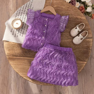 Ivory Rose Ruffle Set