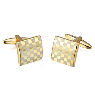 checkered cufflinks