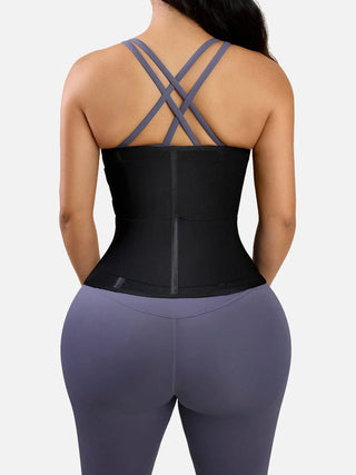 Steel Boned Tummy Control Waist Trainer with Double Belts