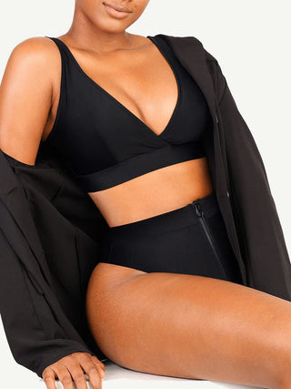 Surplice Neckline Bikini Ensemble