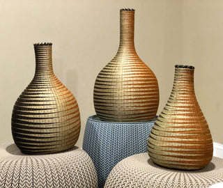 UBURAZA'S HANDWOVEN SISAL PEACE POT/ENSEMBLE(SET OF 3) image 0