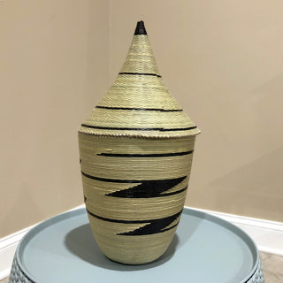 HANDWOVEN SISAL PEACE BASKET image 0