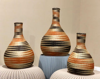 UBURAZA'S HANDWOVEN SISAL PEACE POT/ENSEMBLE(SET OF 3) image 0