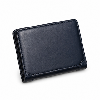 Men's Top-Grain Genuine Leather Bifold Wallet – Classic & Slim