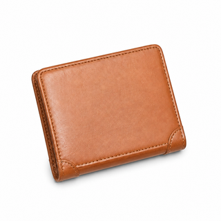Men's Top-Grain Genuine Leather Bifold Wallet – Classic & Slim