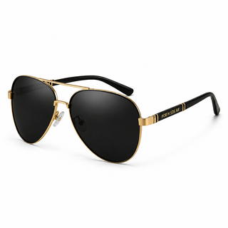 Men’s Premium Aviator Sunglasses – Black & Red Frame Collection